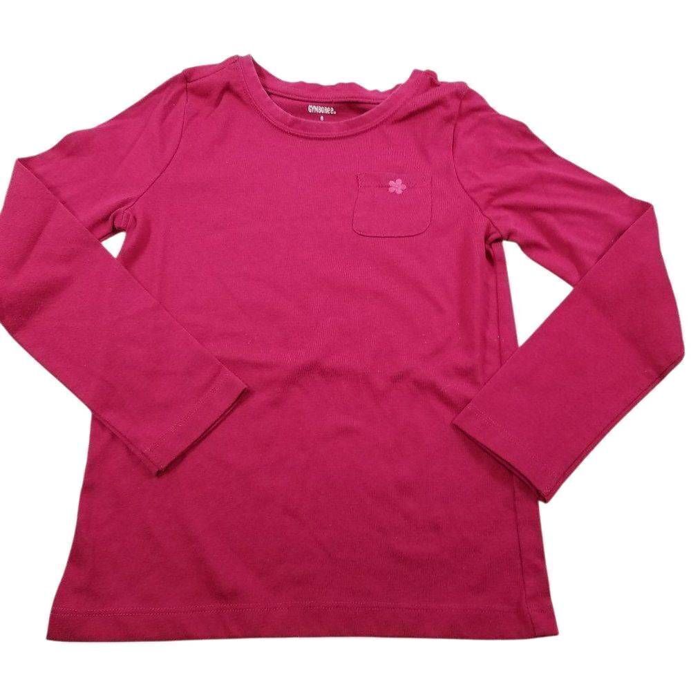 Gymboree solid pink longsleeve shirt 6